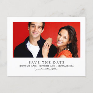 CLEAN 1 Foto Save the Date Postkarte