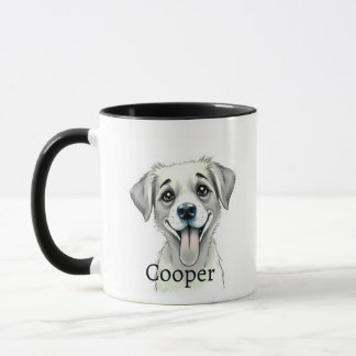 Clean Aesthetic Pet Name & Photo Mug