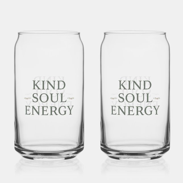 Clean and Simple "Kind Soul Energy" Dosenglas (Vorderseite)