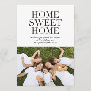 Clean Classic   Faire-part de déplacement photo mo