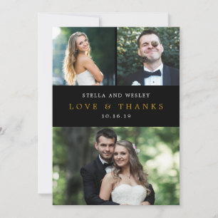 Clean Collage EDITABLE COLOR Foto Danke Karte