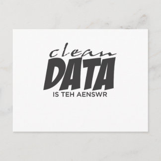 Clean Data is the Answer Postkarte