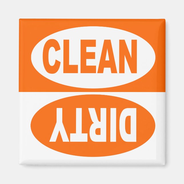CLEAN & DIRTY DISHWASHER MAGNET (Vorne)