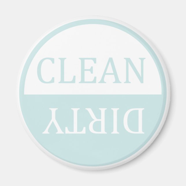 Clean dirty light mint dishwasher magnet (Vorne)