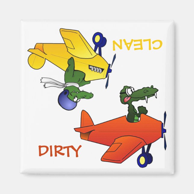 "CLEAN / DIRTY" Spülmaschine Magnet (Vorne)