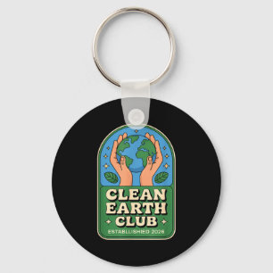 Clean Earth Club - Eco Kids Umweltabzeichen Schlüsselanhänger