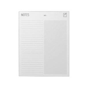 Clean + Einfaches einfaches Notepad Notizblock