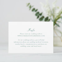 Clean Emerald Green Elegant Wedding