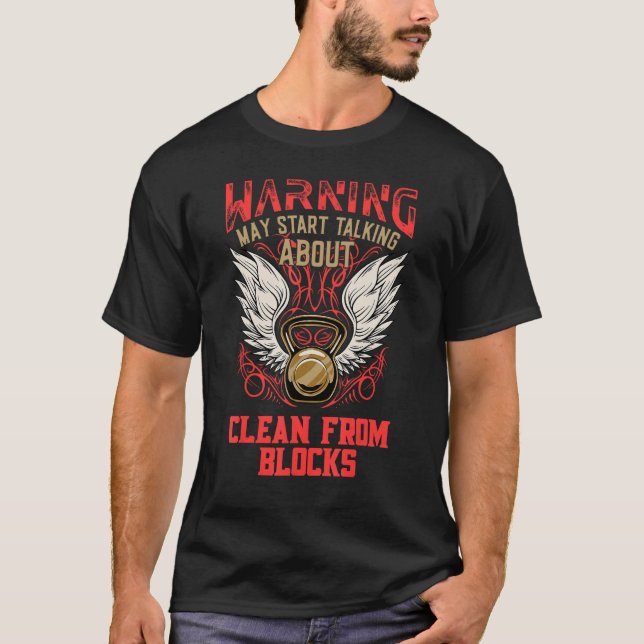 Clean From Blocks  Workout Humor Gym Fitness Healt T-Shirt (Vorderseite)