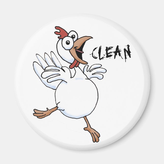 CLEAN Geschirrspüler (Hähnchen) Magnet (Vorne)