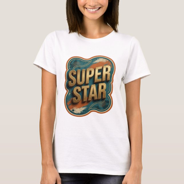 Clean Gold SUPER STAR Tee (Vorderseite)