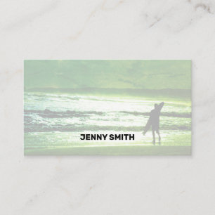 Clean Green Classic Business Card Visitenkarte