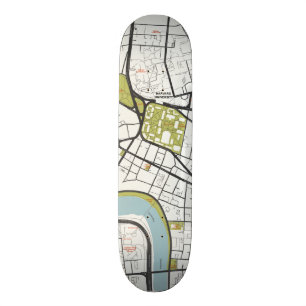 CLEAN HARVARD UNIVERSITY MASSACHUSETTS KONTUR MAP SKATEBOARD
