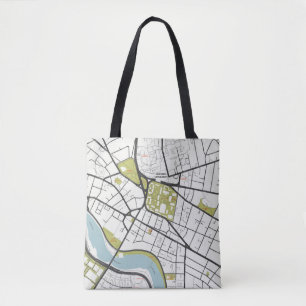CLEAN HARVARD UNIVERSITY MASSACHUSETTS KONTUR MAP TASCHE