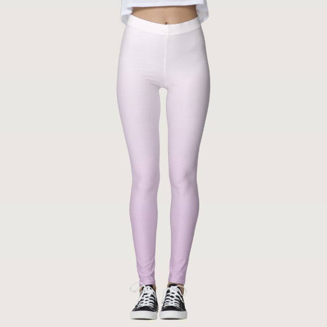 Clean Lilac Flat Shading Graphic Leggings (Vorderseite)