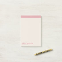 Clean Minimalist Pastel Pink & Pale Peach
