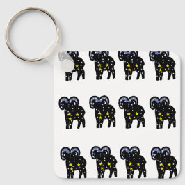 Clean Ram Zodiac Keychain – Bold Aries Symbol Schlüsselanhänger
