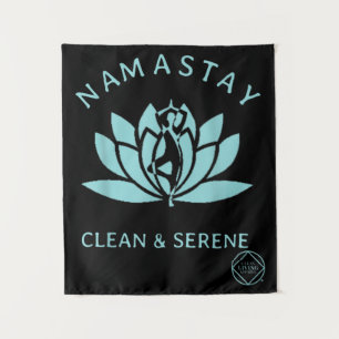 Clean & Serene Yoga Narcotics Anonymous Wandteppich