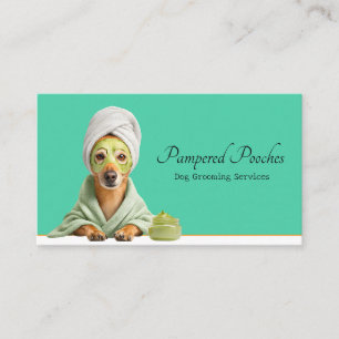 Clean Simple Dog Groomer Visitenkarte