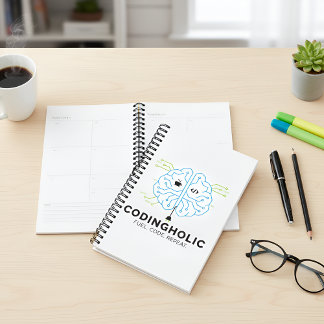 Clean Tech Brain Coding Productivity Planner