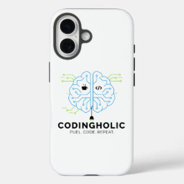 Clean Tech Brain für Programmierer und Entwickler iPhone 16 Hülle