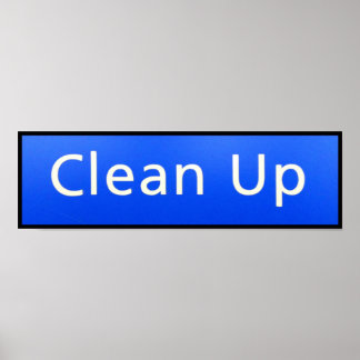 CLEAN UP POSTER