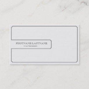 Clean White General Business Card Visitenkarte