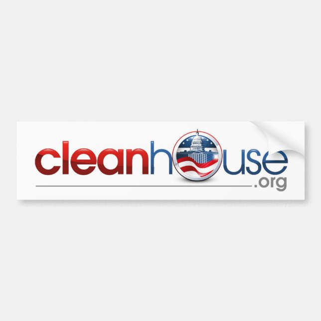cleanhouse.org-Autoaufkleber Autoaufkleber (Vorne)