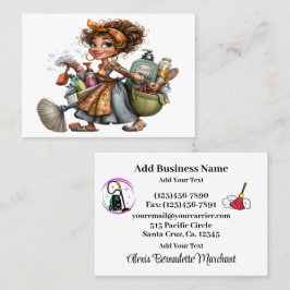 Cleaning Service Housekeeping  Business Card Visitenkarte