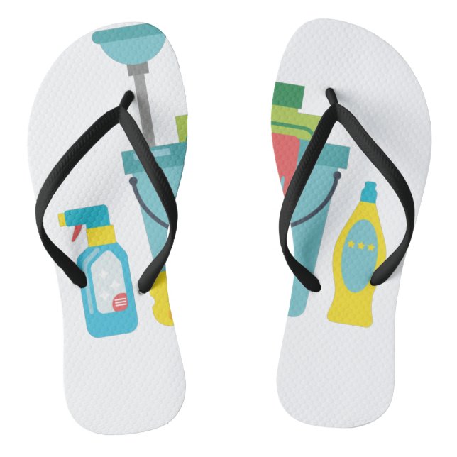 Cleaning supplies flip flops (Fußbett)