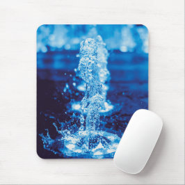 Clear Blue Water Feature in Motion Mousepad