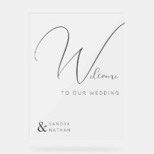 Clear Chic Bienvenue à notre signature Mariage
