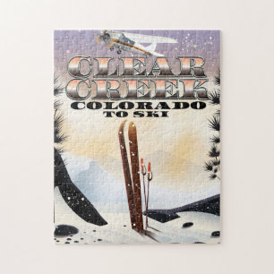 Clear Creek, Colorado Ski Poster.