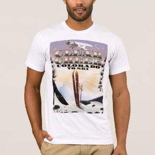 Clear Creek, Colorado Ski Poster. T-Shirt