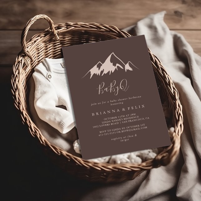 Clear Mountain Country BabyQ Baby Shower Barbecue Einladung (Von Creator hochgeladen)