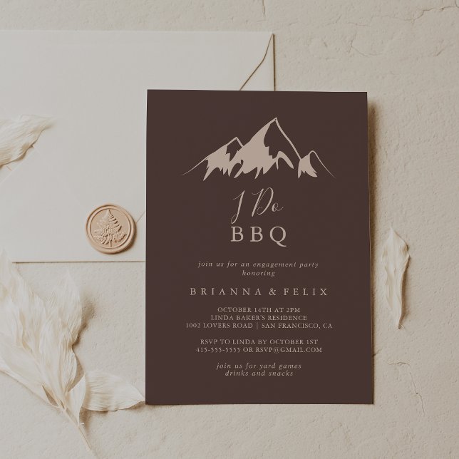 Clear Mountain Country I Do GRILLEN Engagement Par Einladung (Von Creator hochgeladen)