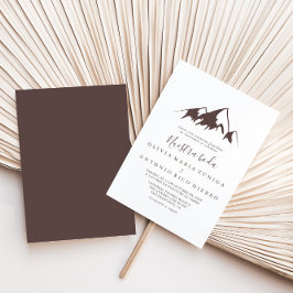 Clear Mountain Country Nuestra Boda Wedding Einladung