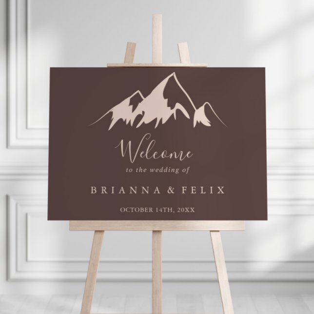 Clear Mountain Country Wedding Willkommenszeichen Poster (Von Creator hochgeladen)