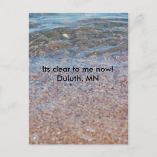 Clear Rock Lake, das ist mir jetzt klar!   Duluth, Postkarte