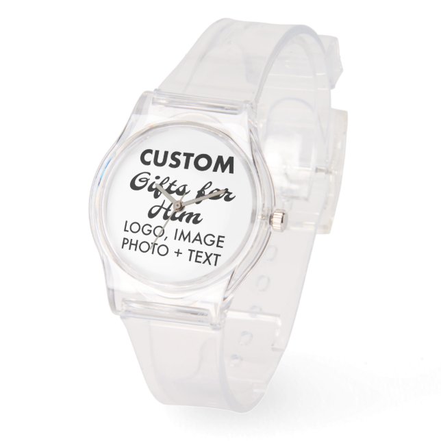 Clear Silicone Sehen benutzerdefinierte Geschenke  Armbanduhr (Winkel)
