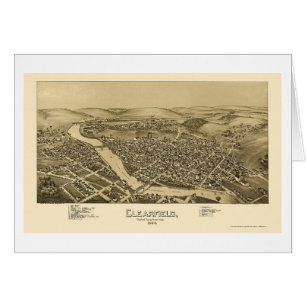 Clearfield, panoramische Karte PAs - 1895