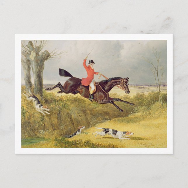 Clearing eines Ditch, 1839 (Öl auf Tafel) Postkarte (Vorderseite)