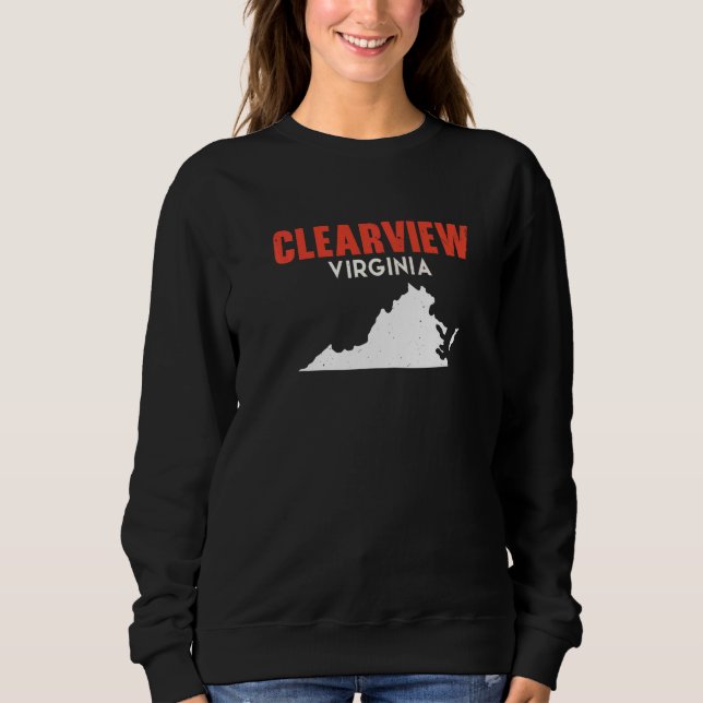 Clearview Washington USA State America Travel Wash Sweatshirt (Vorderseite)