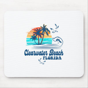 Clearwater Beach Florida 2025 Sonnenuntergang Vint Mousepad