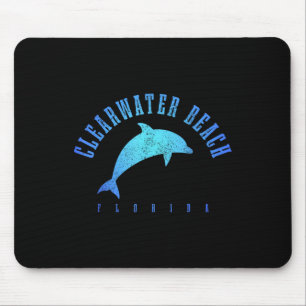 Clearwater Beach Florida Fl Dolphin Vacation Souve Mousepad