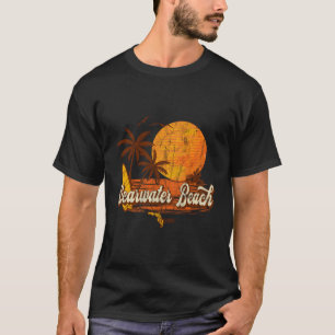 Clearwater Beach Florida Fl Retro Vintag Beach T-Shirt