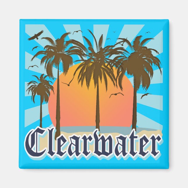Clearwater Beach Florida FLA Magnet (Vorne)