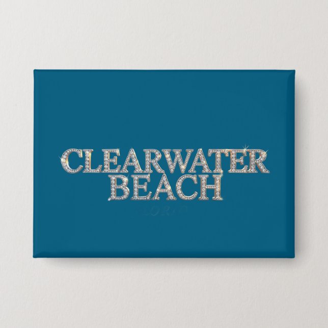 Clearwater Beach Florida Knopf Button (Vorderseite)