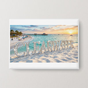 Clearwater Beach Florida Knopf Button