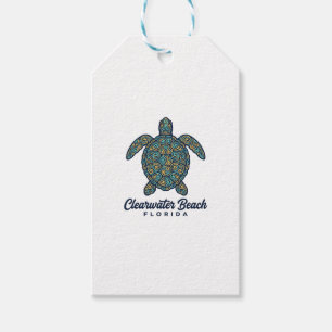 Clearwater Beach Florida Meeresschildkröte Vektord Geschenkanhänger